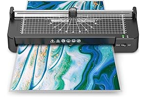 13 Inch Wide Home Laminator Machine with Laminating Sheets, Thermal Laminator for...