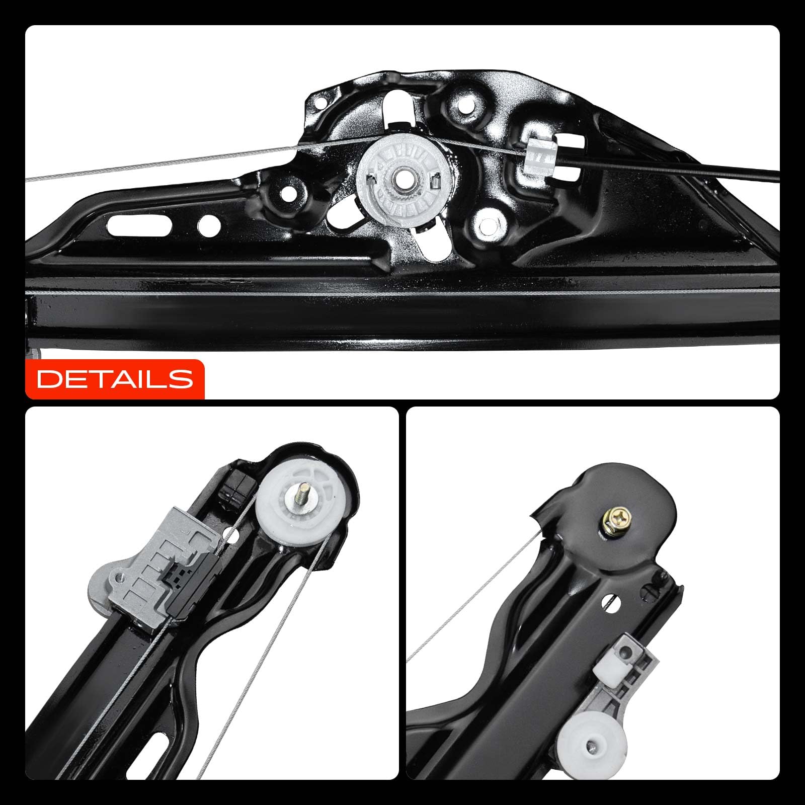 Frankberg Alzacristallo elettrico senza motore posteriore sinistro | elettrico, senza motore, posteriore, Sinistra, 51357184745; Compatibile con: Serie 5 E60, Serie 5 Touring E61