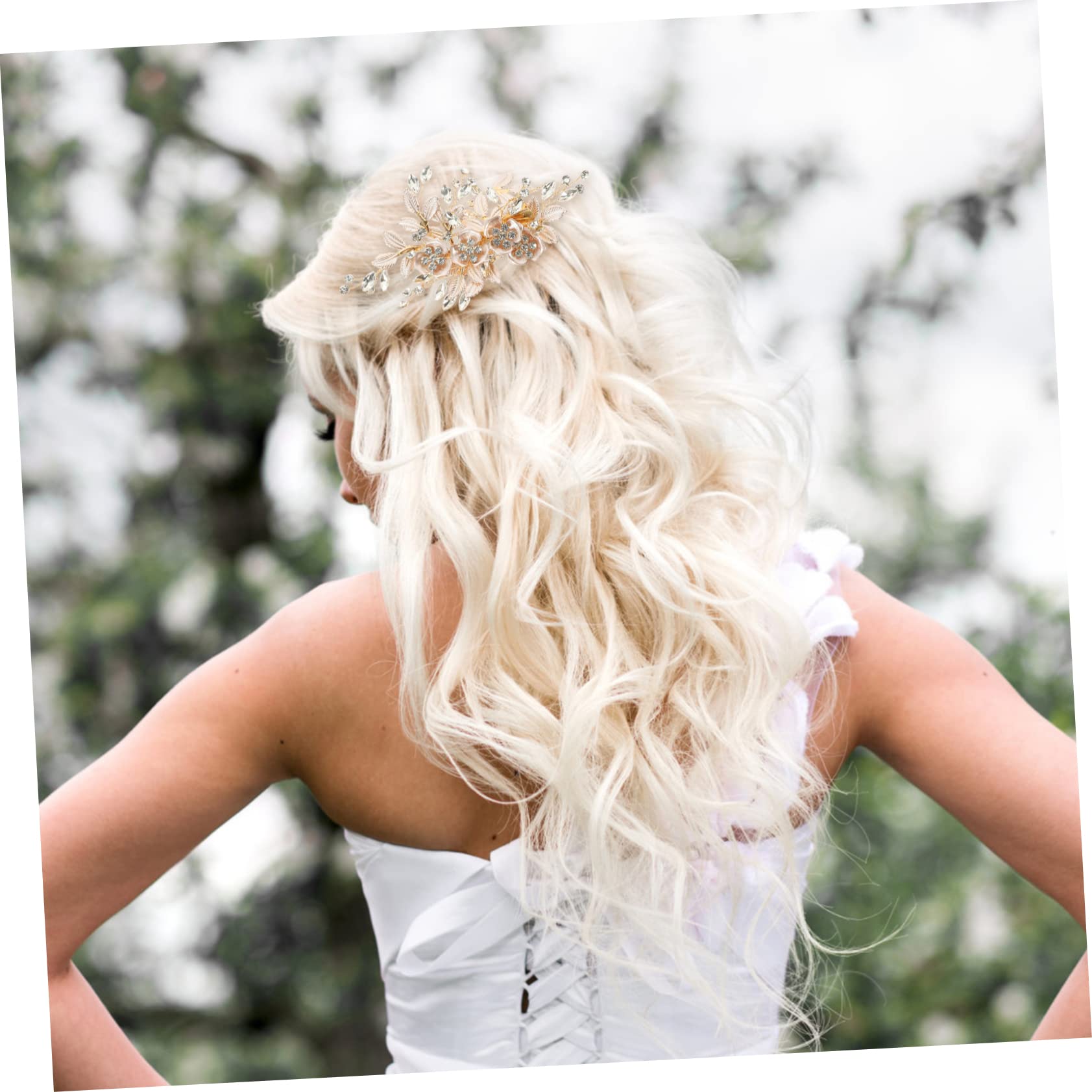 Abaodam 3sätze Brautschmuck Teiliges Mit Perlen-haarspangen Und Haarnadeln Für Hochzeiten Einzigartige Blumen-haarklammern Für Bräute Und Brautjungfern Eleganter Kopfschmuck Für