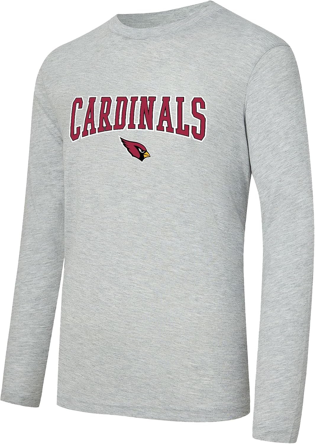 Concepts Sport Men's Cardinal/Heather Gray Arizona Cardinals Regulate Long Sleeve T-Shirt and Plaid Pant Set