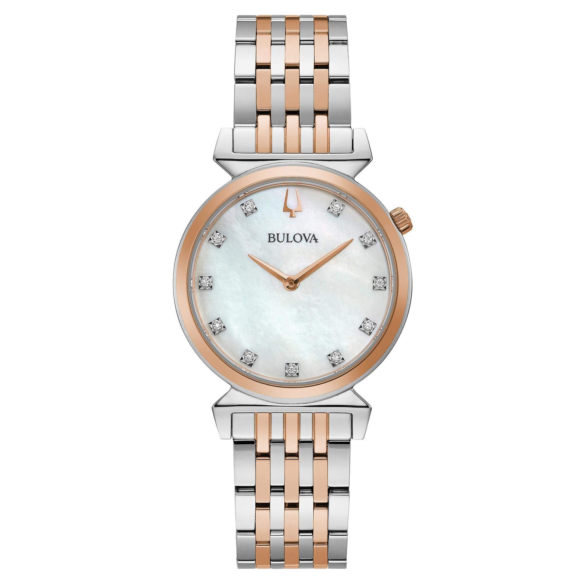 Bulova Damski zegarek kwarcowy z diamentami Regatta
