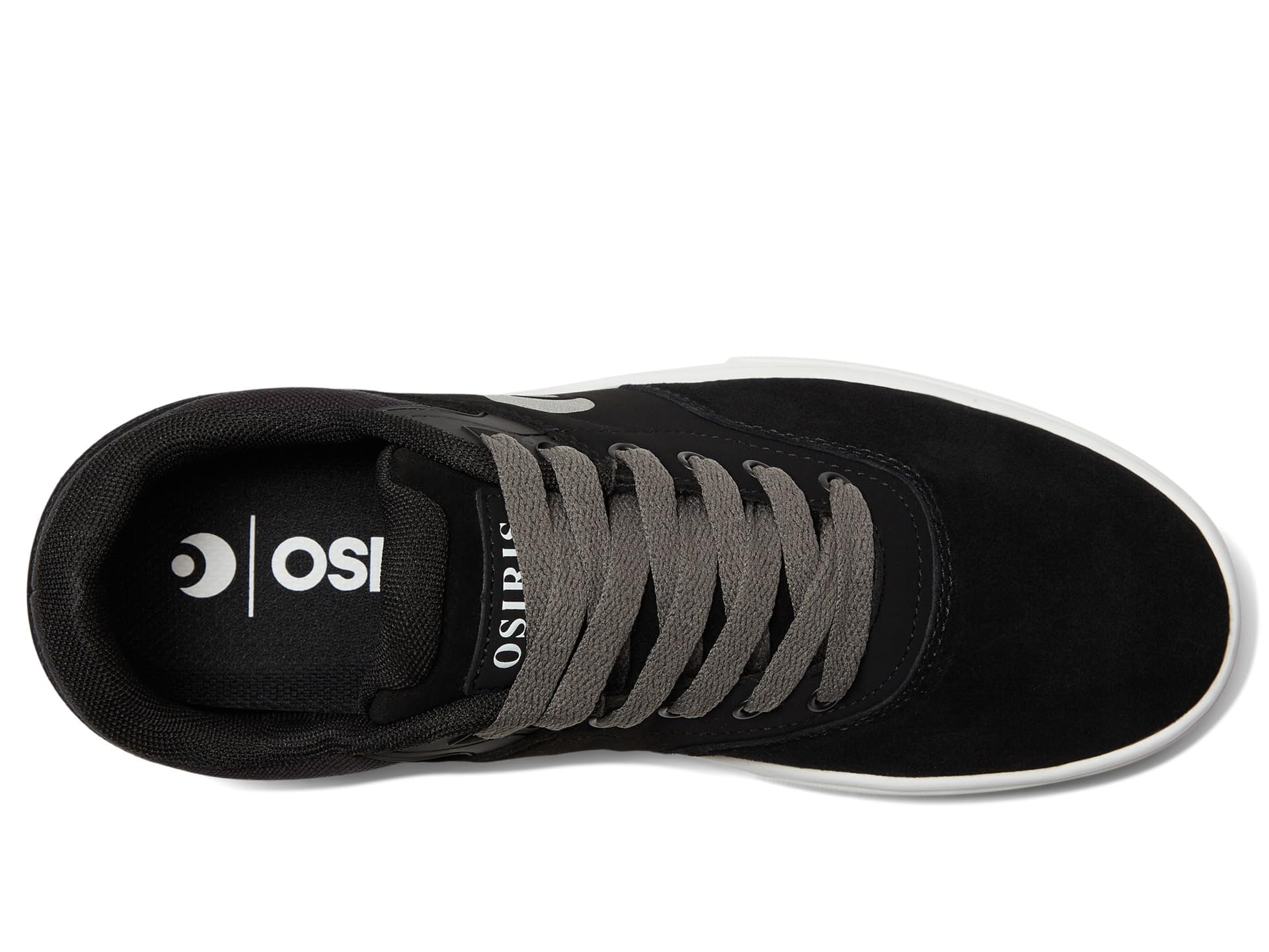 Osiris Men's Relic Skate Shoe, Black/White/Charcoal, 9.5