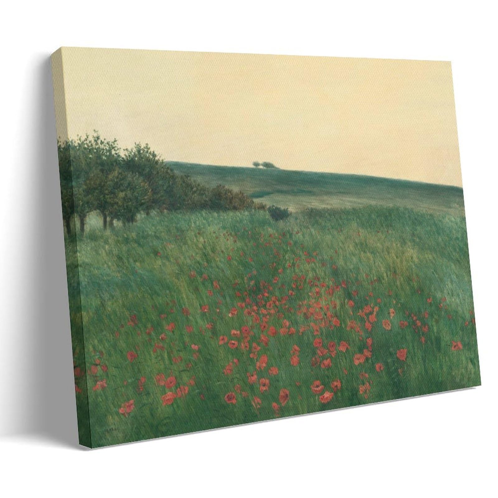 Generisch Red Poppies Oil Painting by František Kaván Wall ArtLienzo Póster Impresión artística 24 x 36 pulgadas