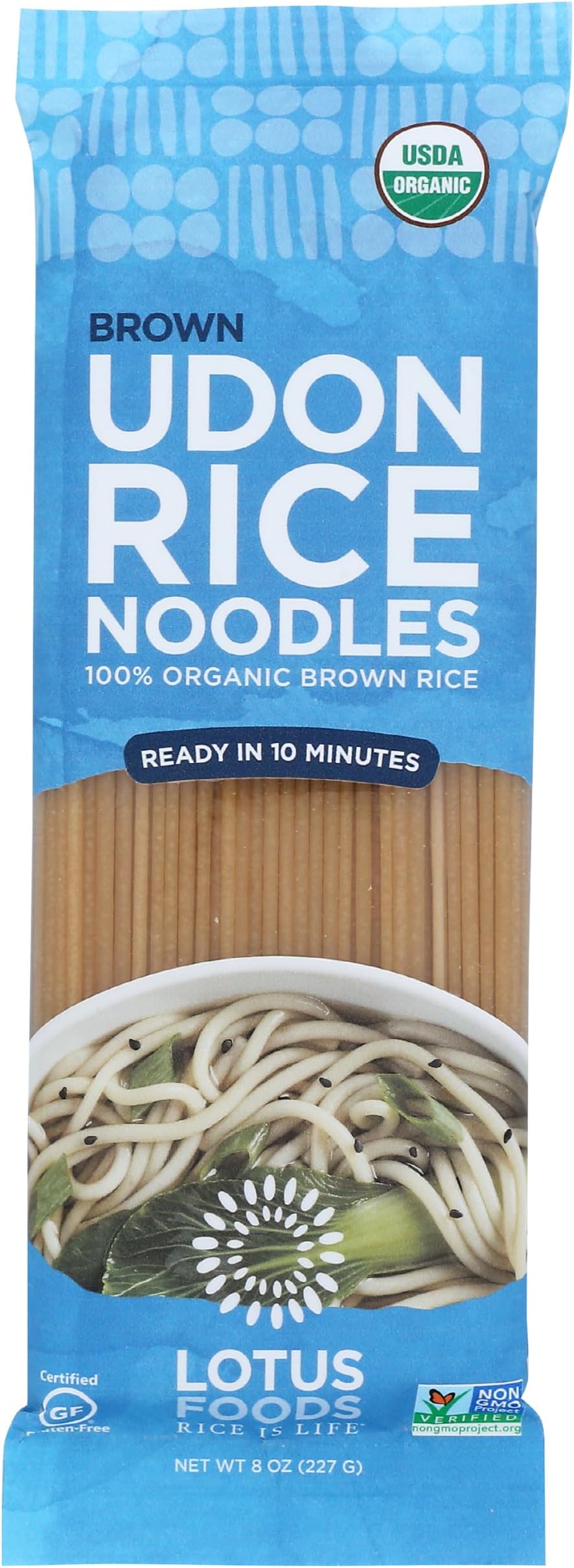LOTUS FOODS Organic Brown Udon Rice Noodles, 8 OZ