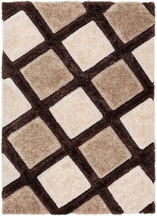 Image of Ultra-Soft Shaggy Carpet (4 X 6 FEET, Beige Chocolate) Fluffy, Cozy & Durable Area Rug for Living Room, Bedroom & More ? Premium Modern Design
