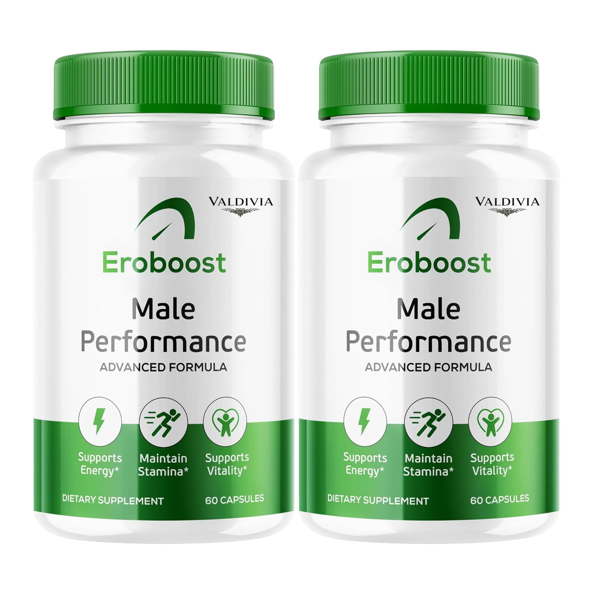 Eroboost Supplement for Men – Male Performance Advanced Formula, 120 Capsules for 2 Month, Pack of 2