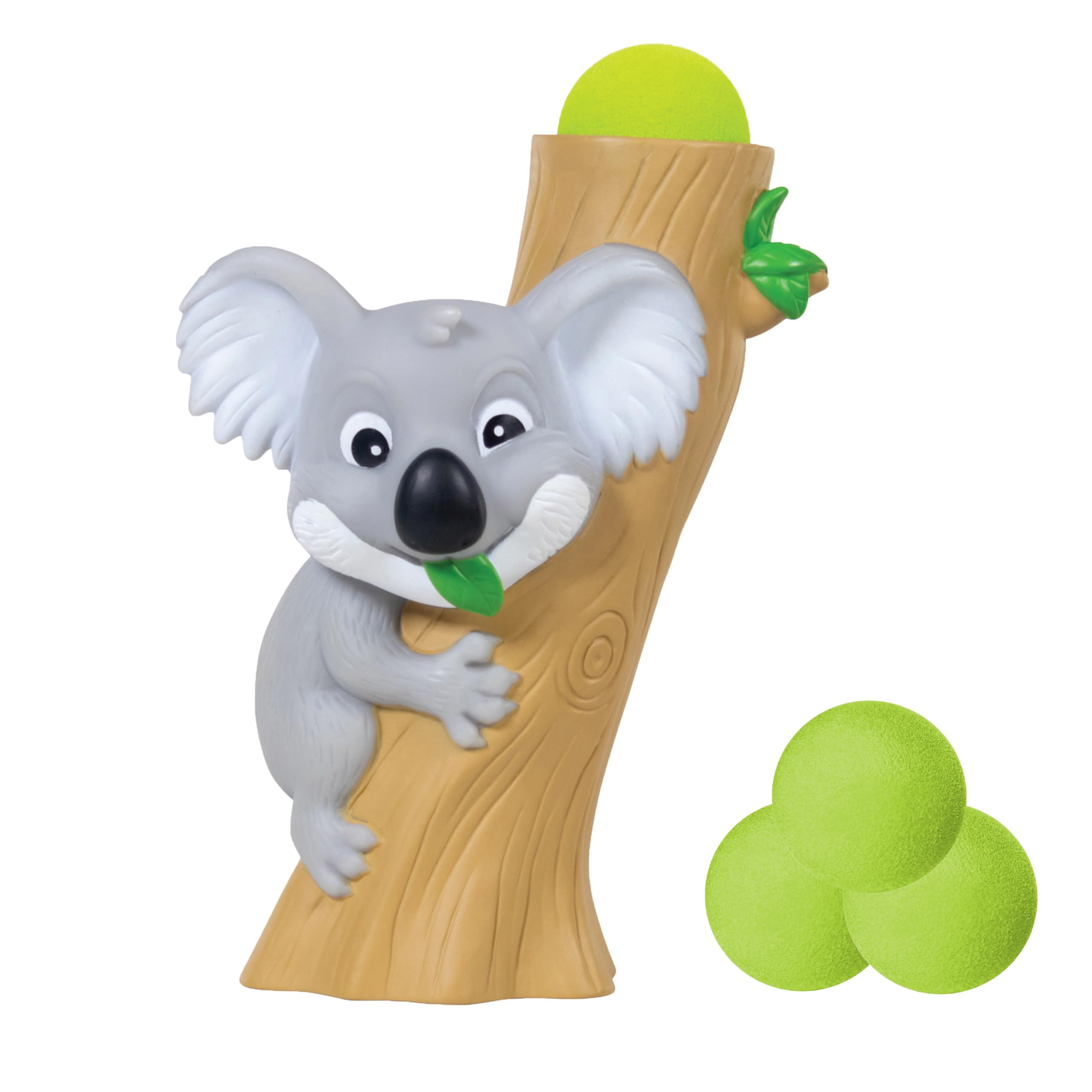 Koala Squeeze Popper Air Power Foam Ball Popper Toy for Kids – Squeeze & Shoot Blaster with 4 Soft Foam Balls, Indoor & Outdoor Sensory Fidget Toy for Boys & Girls Age 5+