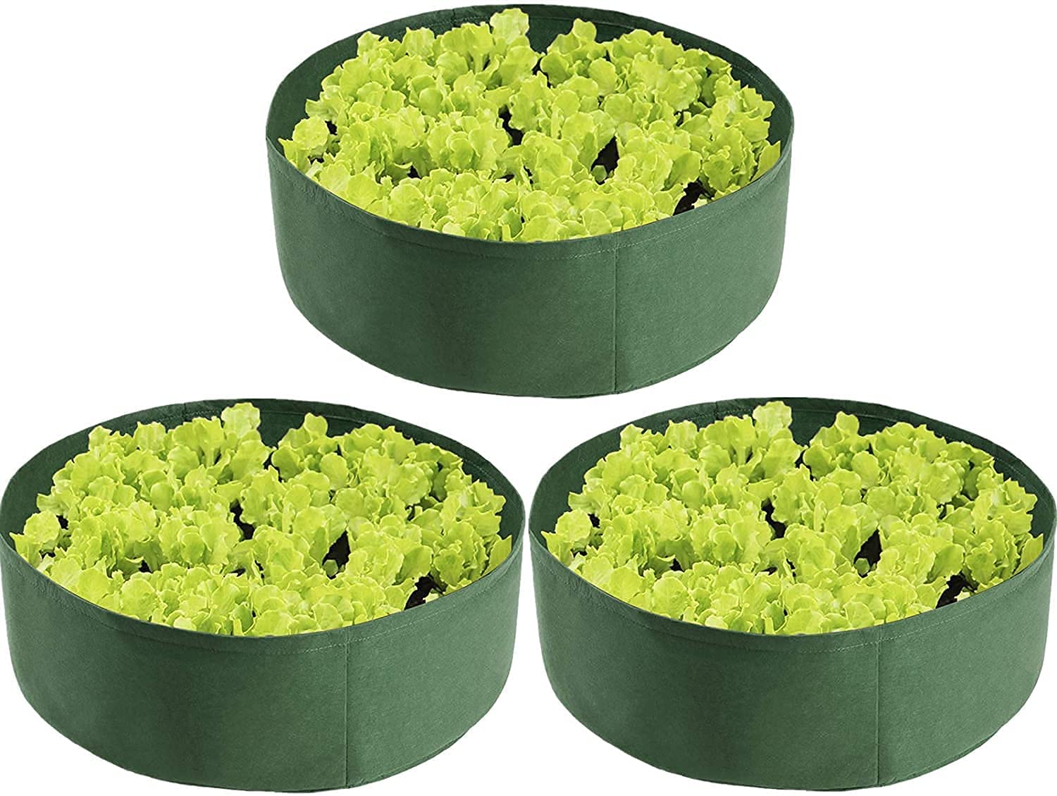 Sac de Plantation Sac Plantation Les Pots de jardinière surélevés résistants de Jardin Poussent des Sacs en Tissu Rond surélevé lit de Plantation pour Planter des Plantes de légumes llxyzrzbhd1