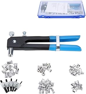 FreeTec Threaded Rivet Nut Setter Insert Tool Kit 86pcs Hand Riveter Rivnut Nutsert Riveting Set M3/M4/M5/M6/M8