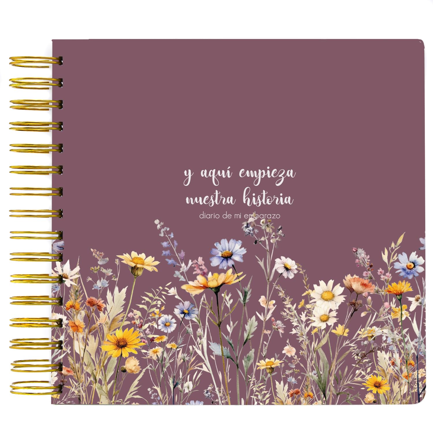 SUSIKO - Diario de Embarazo 'Y Aquí Comienza Nuestra Historia' | Diseñado con Cariño para Acompañarte en todo Momento | Un Tesoro para Fotos, Notas y Recuerdos | Regalo Ideal para Futuras Mamás