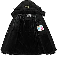 Vista 3 de MOERDENG Women's Waterproof Ski Jacket Warm Winter Snow Coat Mountain Windbreaker Hooded Raincoat Jacket