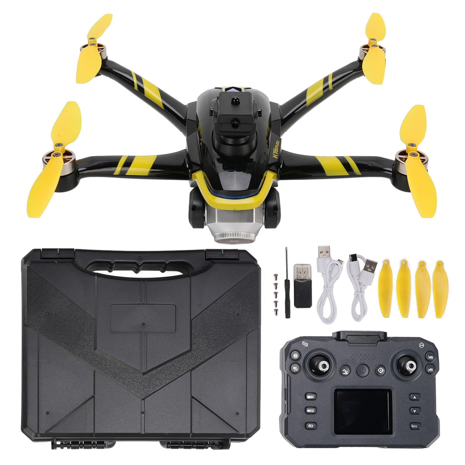 Tonysa Dron Zdalny, Dron 4K UHD w Pionie/poziome/w dół, 360 °, Flip, 4 -drogi Unikanie Przeszkód, Silniki Bezszczotkowe, 50 Minut Lotu, Składany, dla Początkujących (# 2)