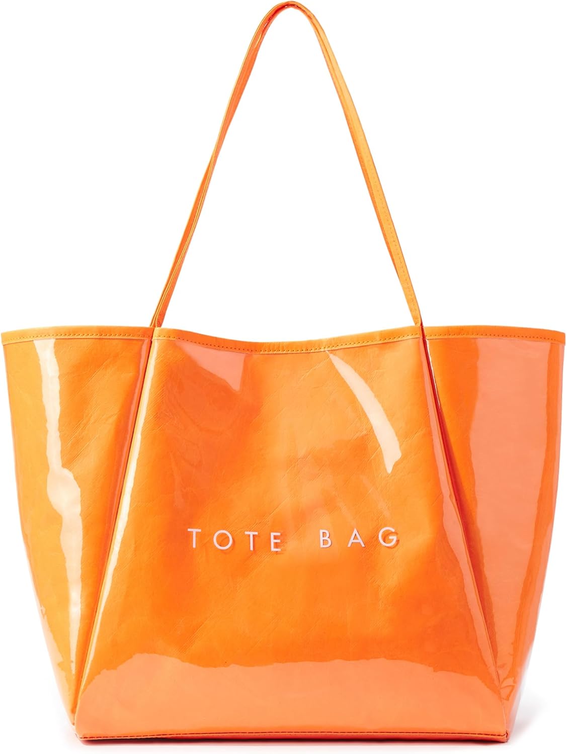 KALIDI PVC Tote Women Weekender Bag Large Shopper Handbag Oversize Shoulder Travel Purse