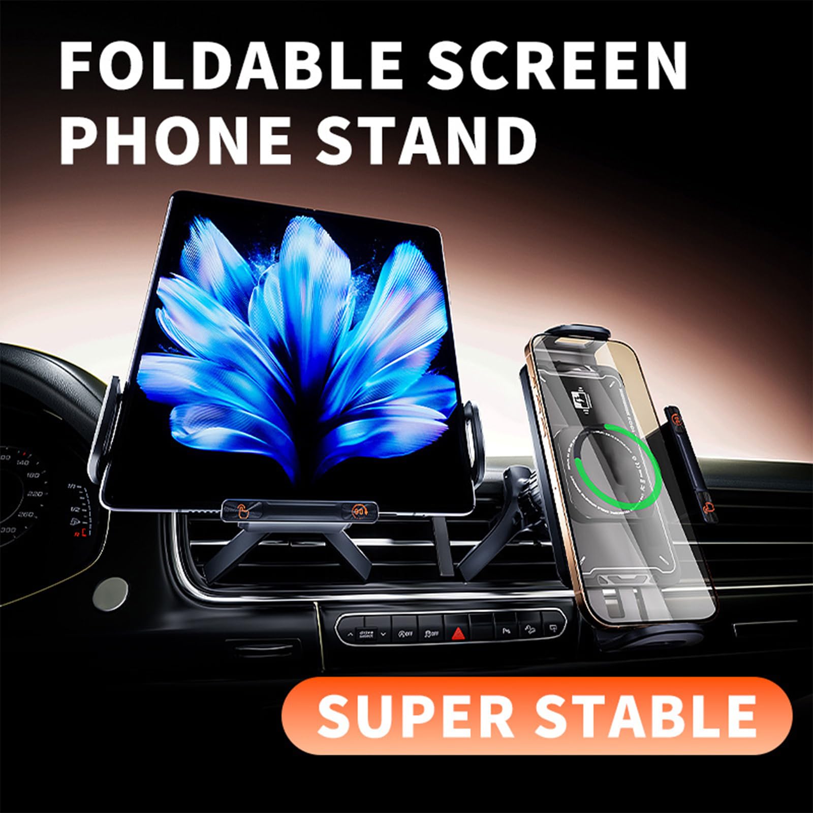 XAGMODSHN Supporto per telefono portatile, design, Car recharge down pa