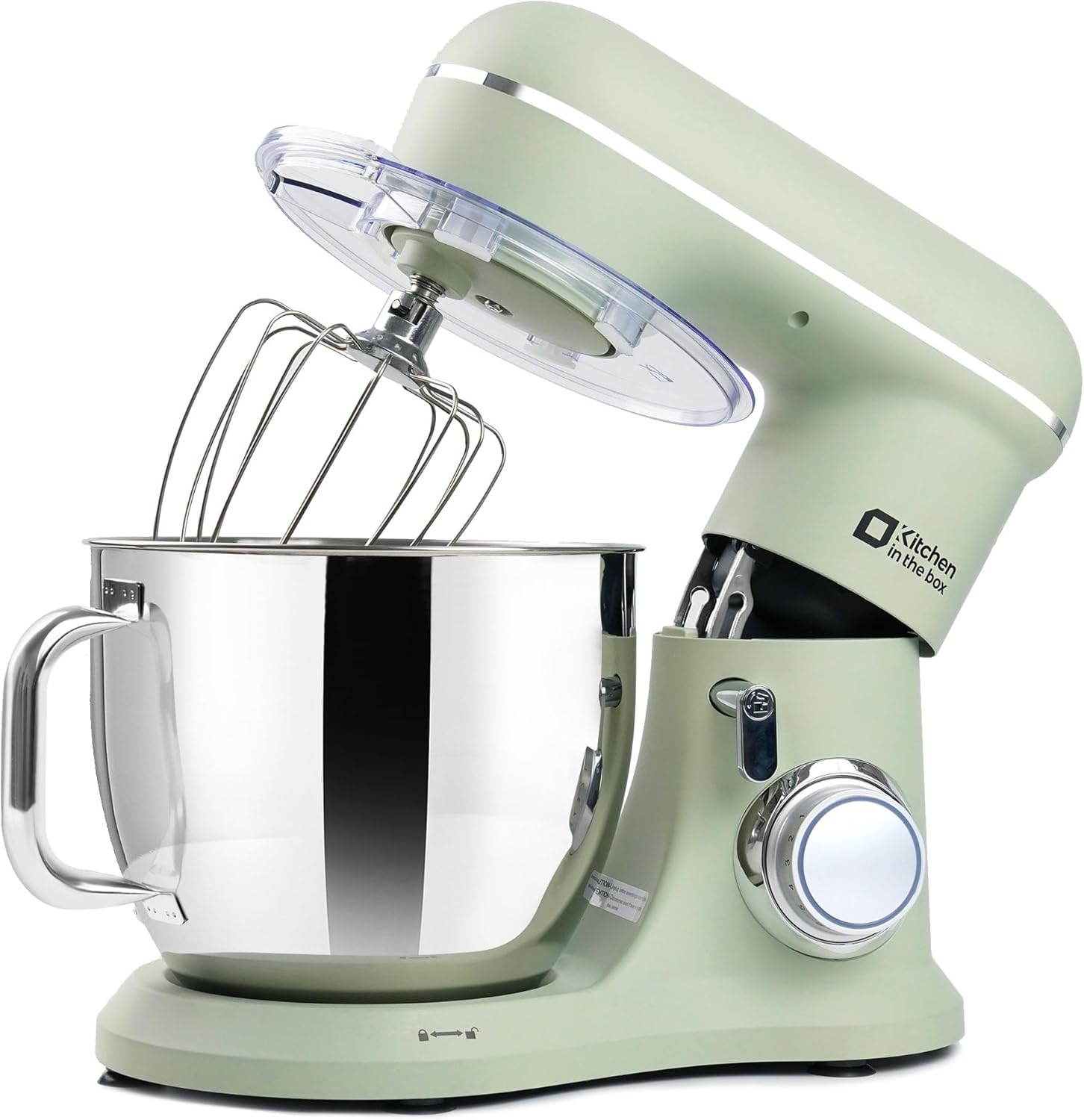 Kitchen in the box 7QT 900W 10-Speed Stand Mixer, Tilt-Head Kitchen Electric Mixer with Dough Hook, Whisk & Flat Beater(Pastel Green) 7QT Pastel Green