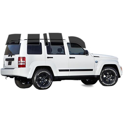 AUTOTEK Precut Windows Tint Film All Sides Cars Sun Blocking Protection Privacy Anti Shatter Glass 2Ply Film 25% Tint Shade kit for Jeep Liberty 2008-2013
