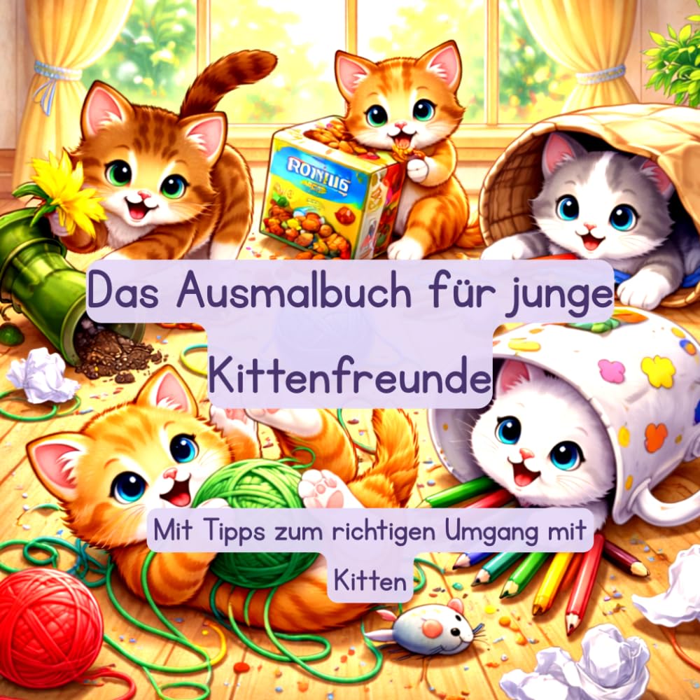 Das Ausmalbuch für junge Kittenfreunde: Mit Tipps zum richtigen Umgang mit Kitten (Tierfreunde entdecken…)