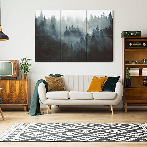 Miniatura 3 de Art Acoustic Panels, 6 Pack Self-Adhesive Large Wall Art Paintings for Wall Decoration, Sound Absorbing Panels for Recording Studio, Living room and