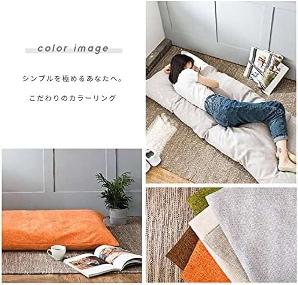 長座布団カバー　リヨセル　ネイビー　専用 長座布団カバー 長座布団（68×120cm） 綿100％ 夏 しじら織り 藍