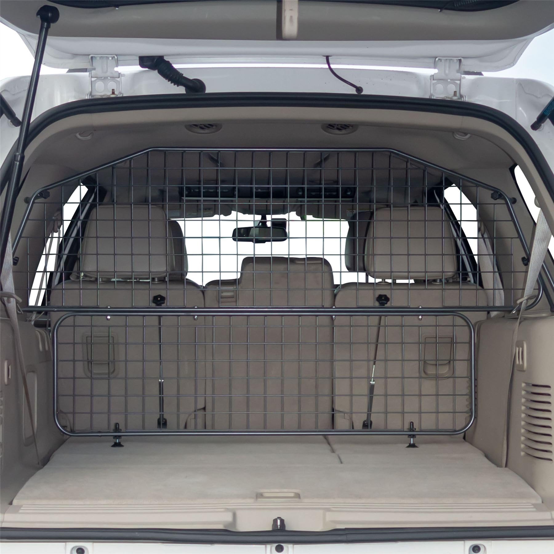 Travall Dog Guard Compatible with Ford Expedition SUV (2006-) Vehicle Specific Trunk Guard Tailored Fit Luggage Barrier Load Separator Heavy Duty Powder Coated Steel Pet Barrier