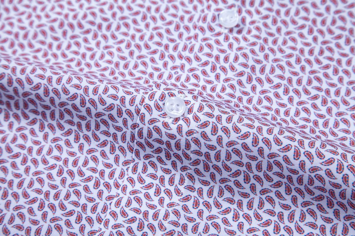 Mens Printed Dress Shirts 4-Way Stretch Long Sleeve Wrinkle Free Floral Casual Button Down Shirt - Image 5