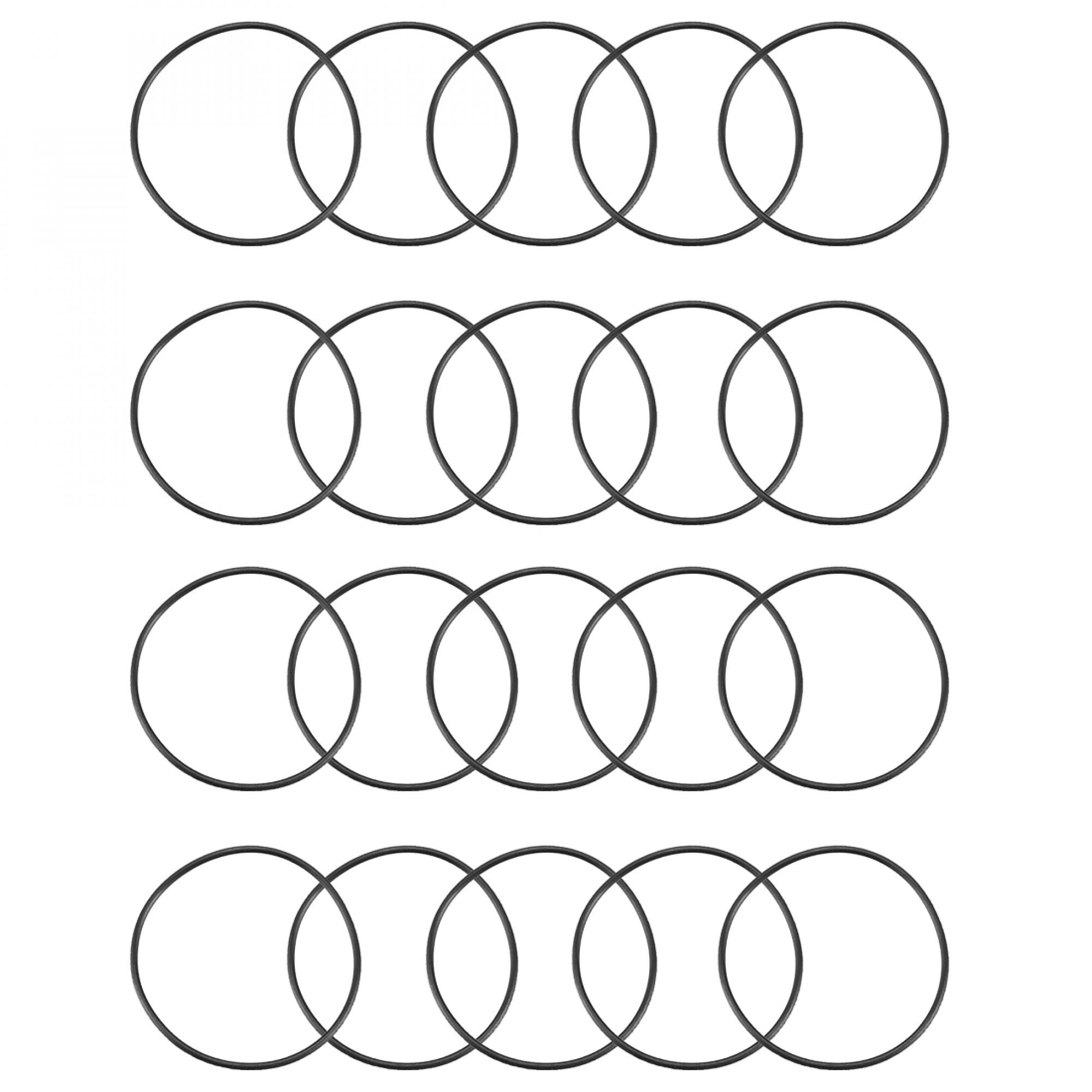 Sourcingmap Nitrile Rubber O-Rings 30mm OD 28mm ID 1mm Width, Metric Sealing Gasket, Pack of 20