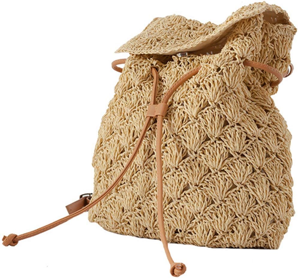 mini woven backpack