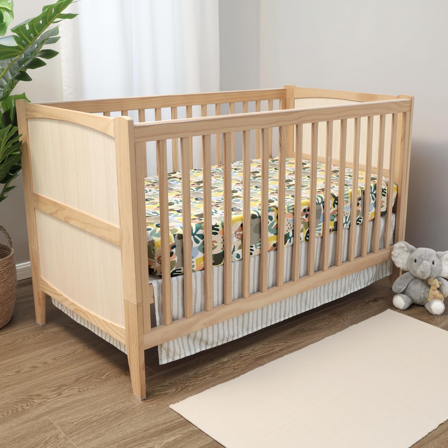 The Peanutshell 3 Piece Safari Puzzle Baby Crib Bedding Set Boy, Baby Boy Nursery Decor, Crib Comforter Set, Accessories Boy, Modern Neutral Jungle