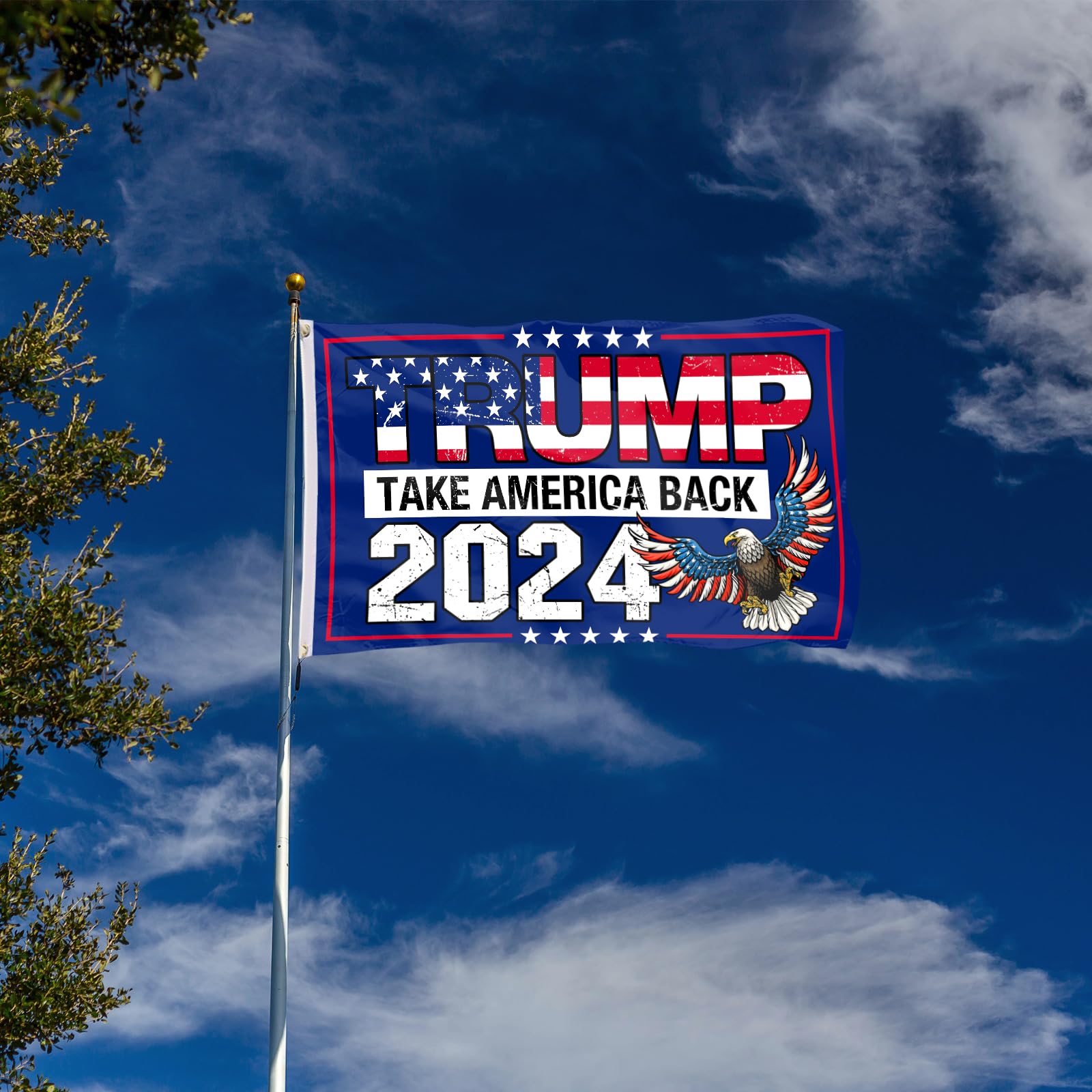 Trump 2028 Flagge, Doppelseitig – 90x150 Cm Aus Polyester Für Innen & Außen