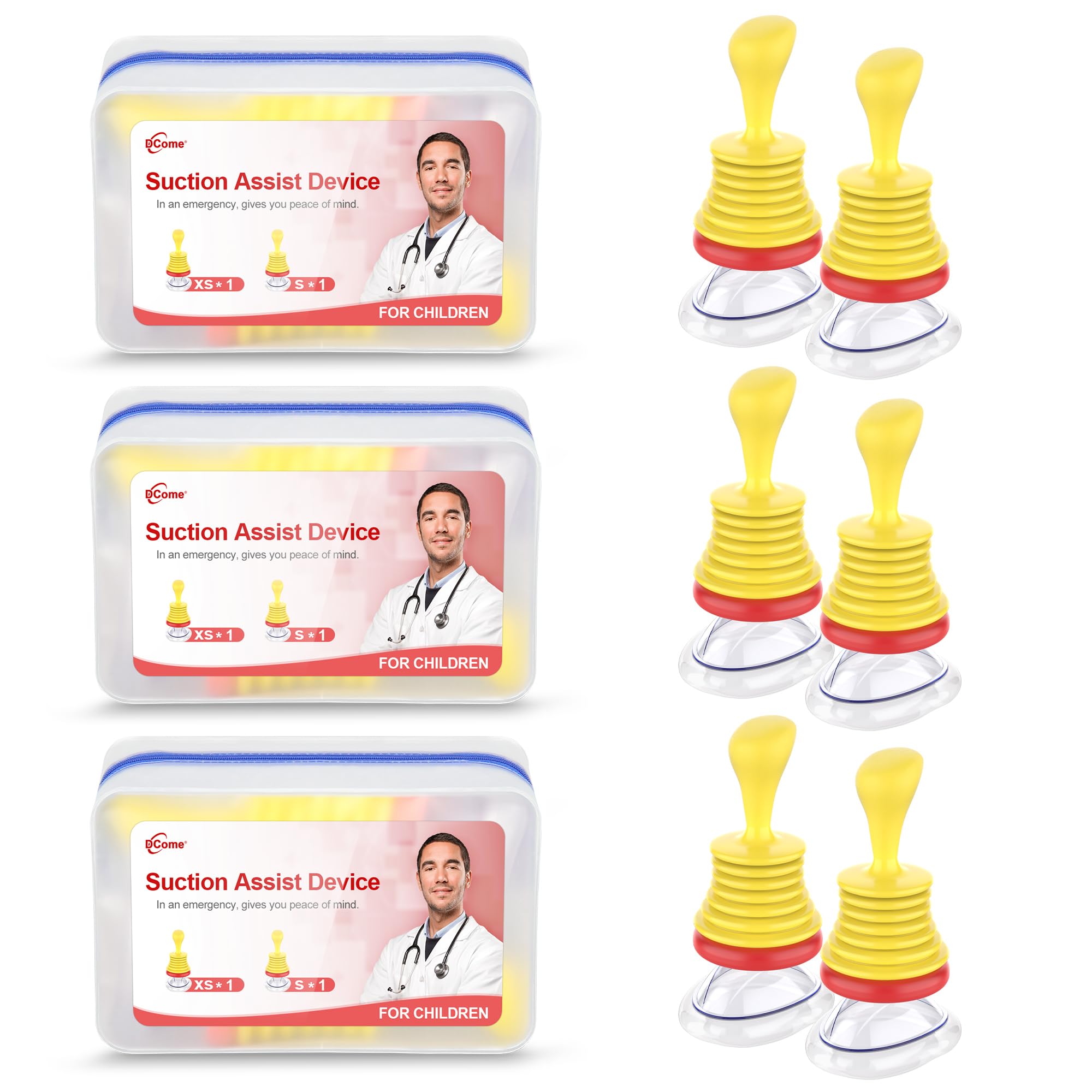 Photo 1 of 6Packs Assist Suction Apparatus for Toddlers and Children, Assist Device for Child and Kids