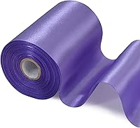 Vista 46 de TONIFUL Cinta de satén rosa sólida de 4 pulgadas de ancho, 22 yardas de largo, cinta grande de tela para corte de ceremonias, kit de gran apertura