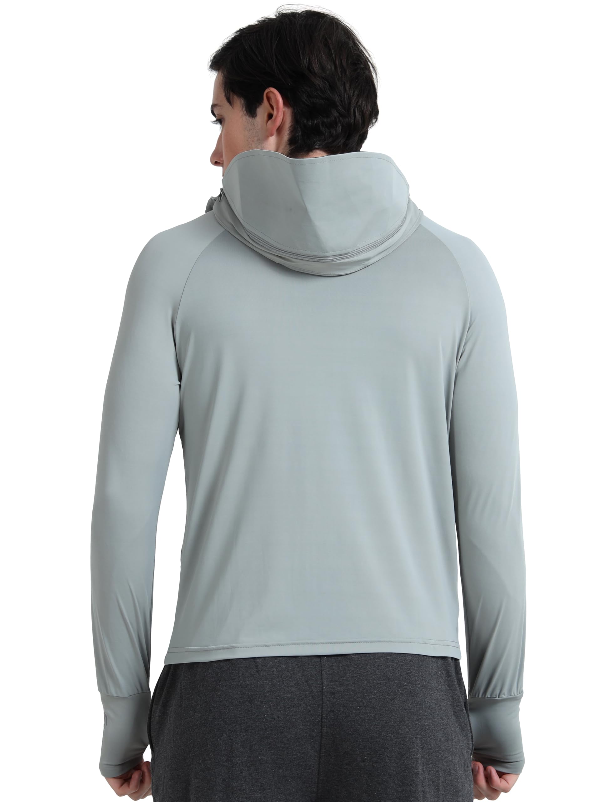 FABSPORTS Men's Nylon Standard Length UV Protection Sun Screen Jacket, Sun Protection Clothing, Lightweight with UPF 50+ for Outdoors, Green, Medium - Image 2 thumbnail
