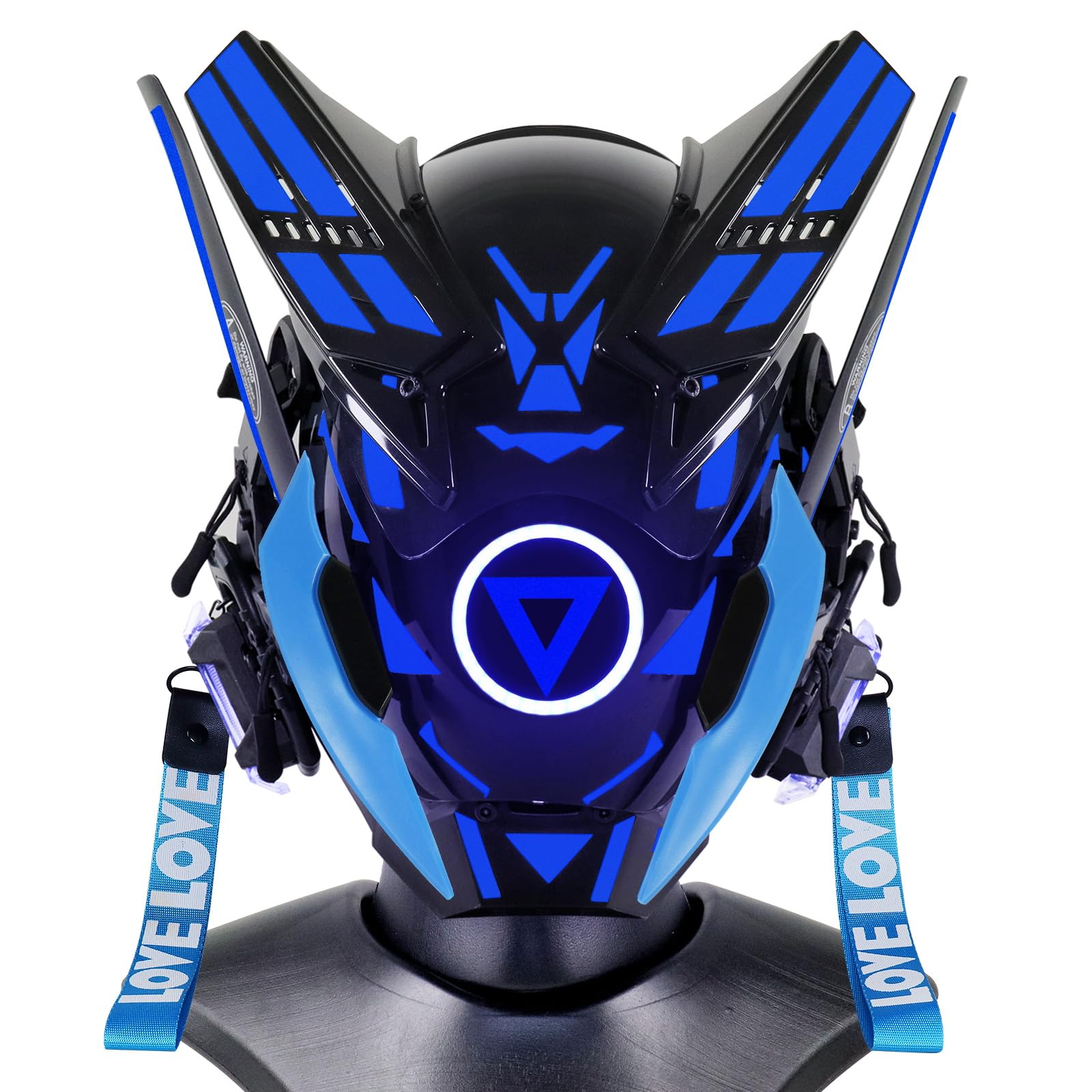 Punk Gothic Cyber Mask for Men,Techwear Futuristic Full Face Mask Christmas Cosplay Costume Accessory