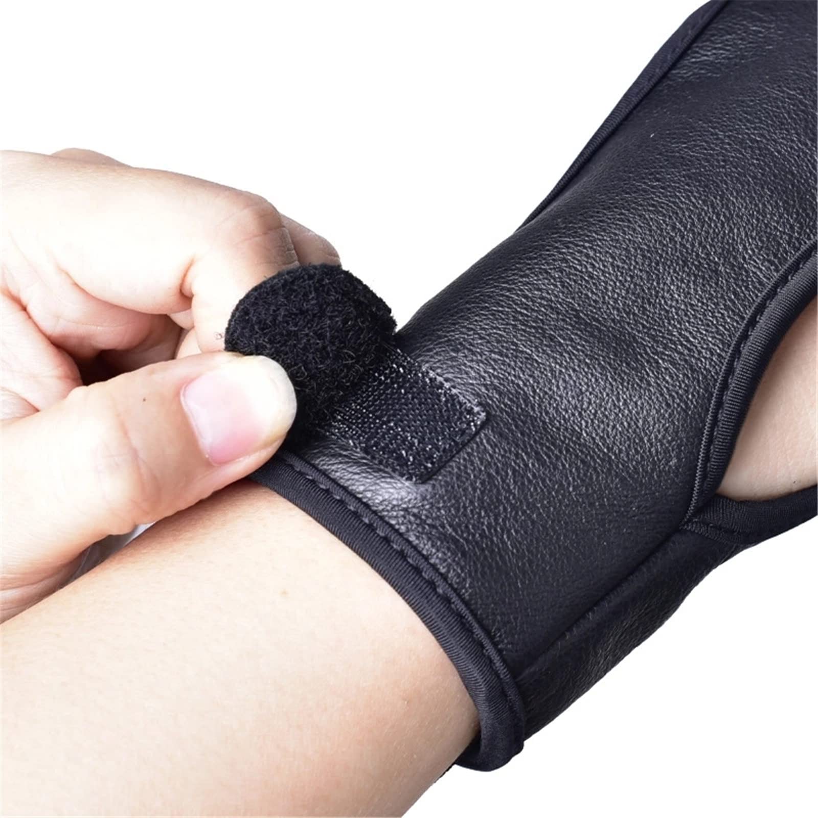 LYVQZPWLRGuanti di tiro con L'Arco e Le Dita, Guanto da tiro con L'Arco, Guanti da tiro con L'Arco, Guanti di Protezione for Le Mani in Pelle Elastica a 3 Dita