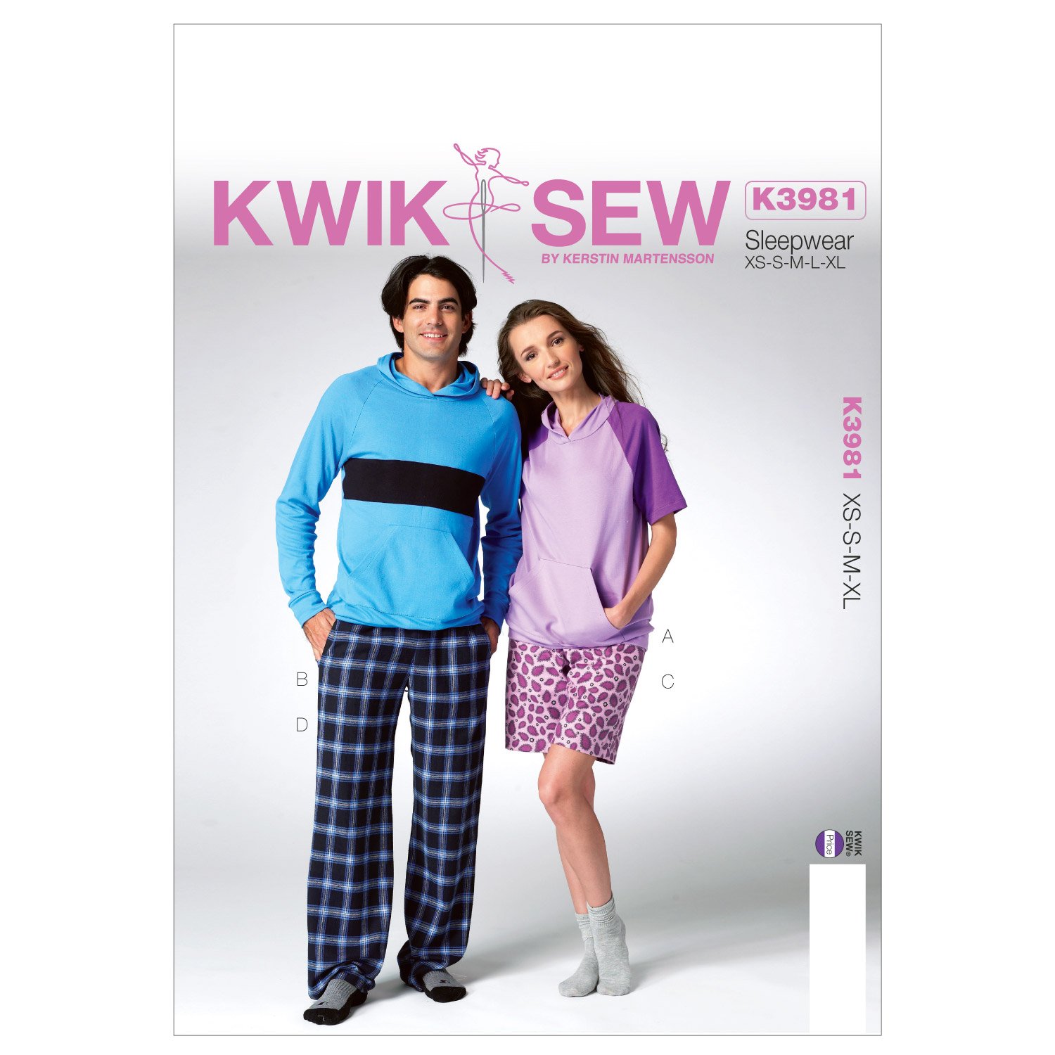 KWIK-SEW PATTERNSK3981 Unisex Top/Shorts and Pants Sewing Template