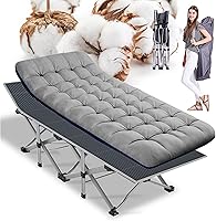 Vista 8 de ABORON Catre de Campamento para Adultos de 28" Extra Ancho, Paquete de 2 Catres Oxford 1200D Resistentes para Dormir, Cama de Campamento Plegable