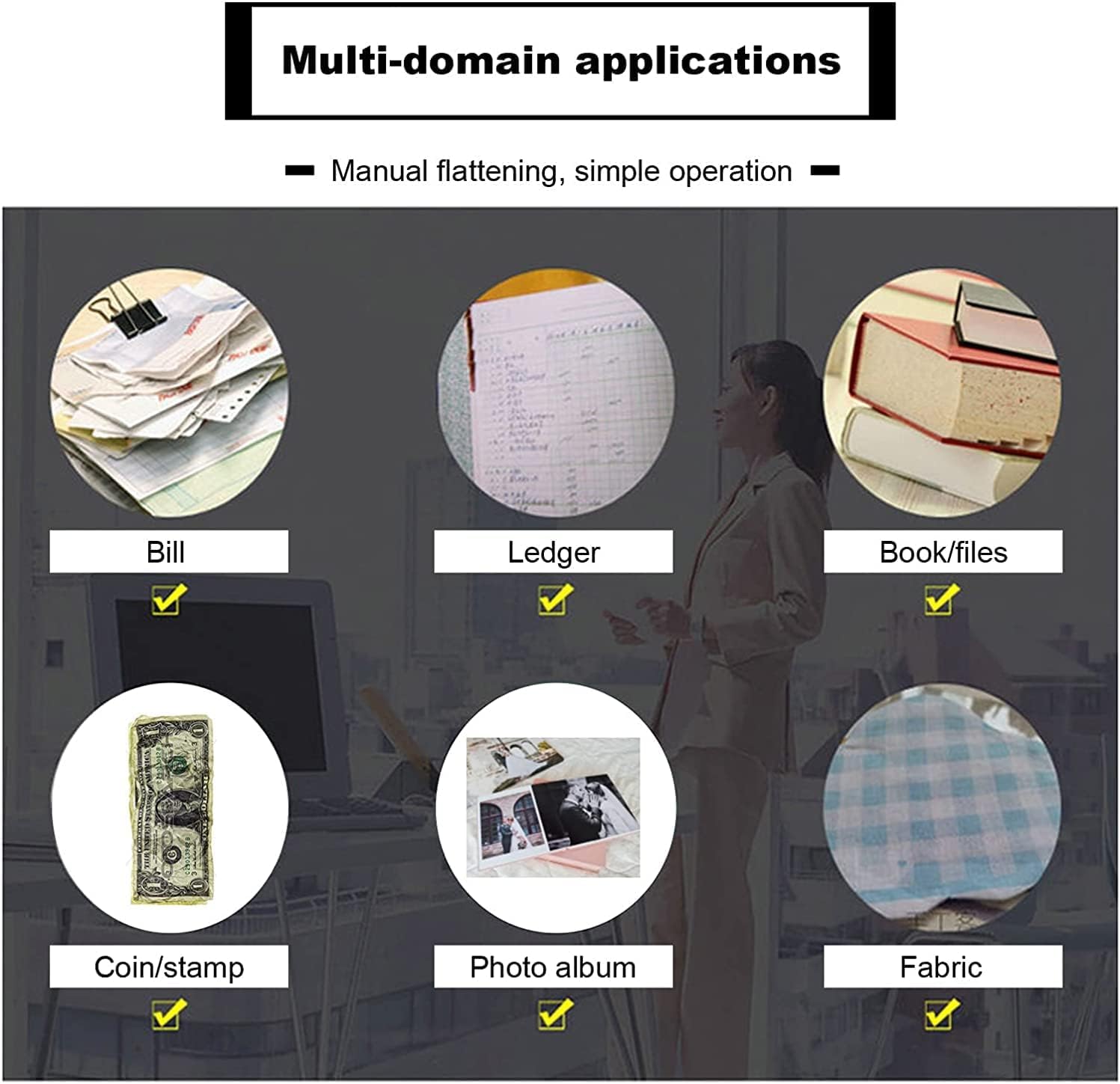 Macchina manuale della stampa di carta con la doppia asta di equilibrio, pressione 1500Kg per appiattire le fatture ed i documenti