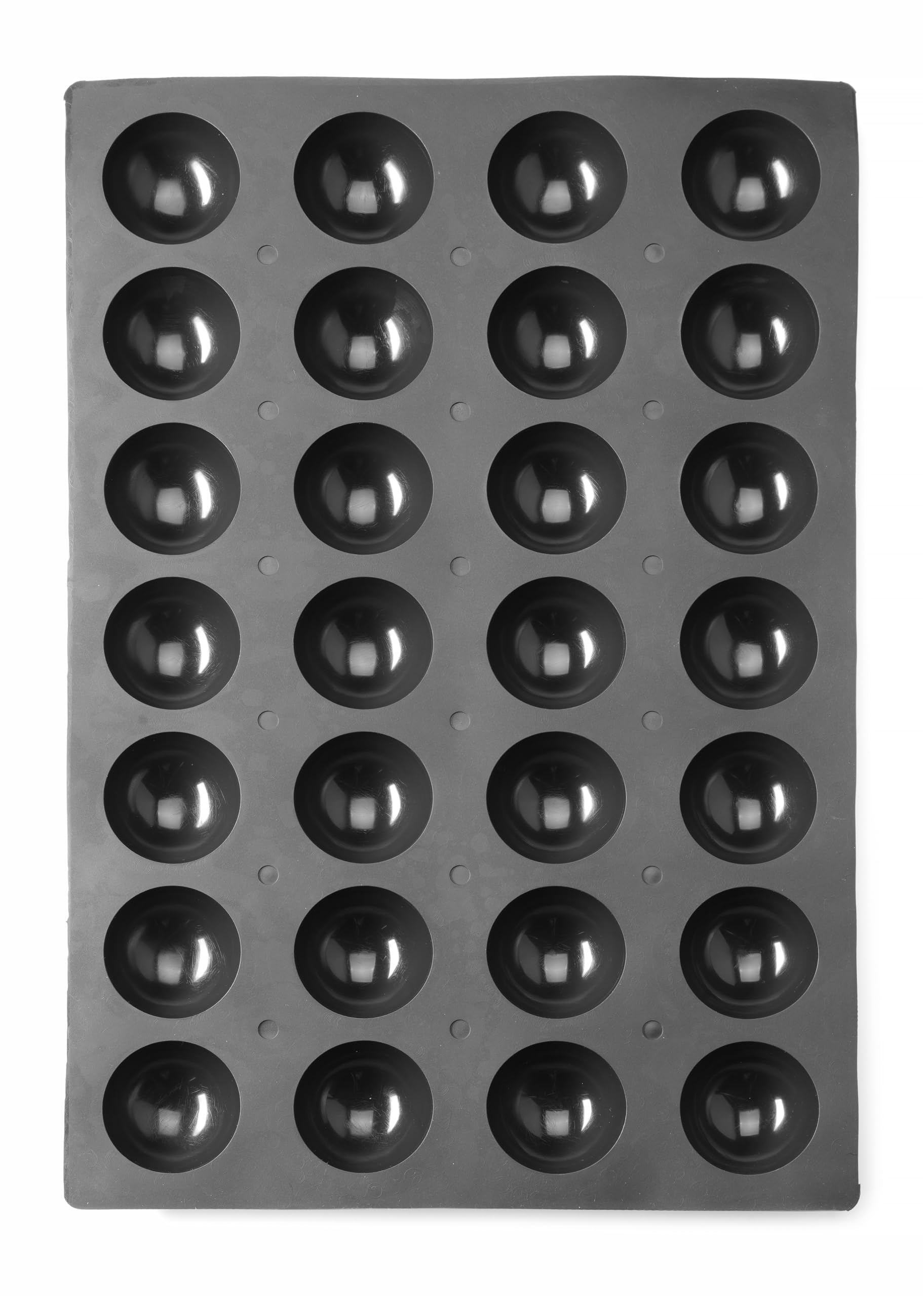 HENDI Halbkugel Silikonform, 24 Mulden, ø70x(H)35mm, Antihaftbeschichtung, Temperaturbeständig von -30°C bis 230°C, Hemisphere Backform, Schokoladenform, 600x395x(H)35mm, Silikon