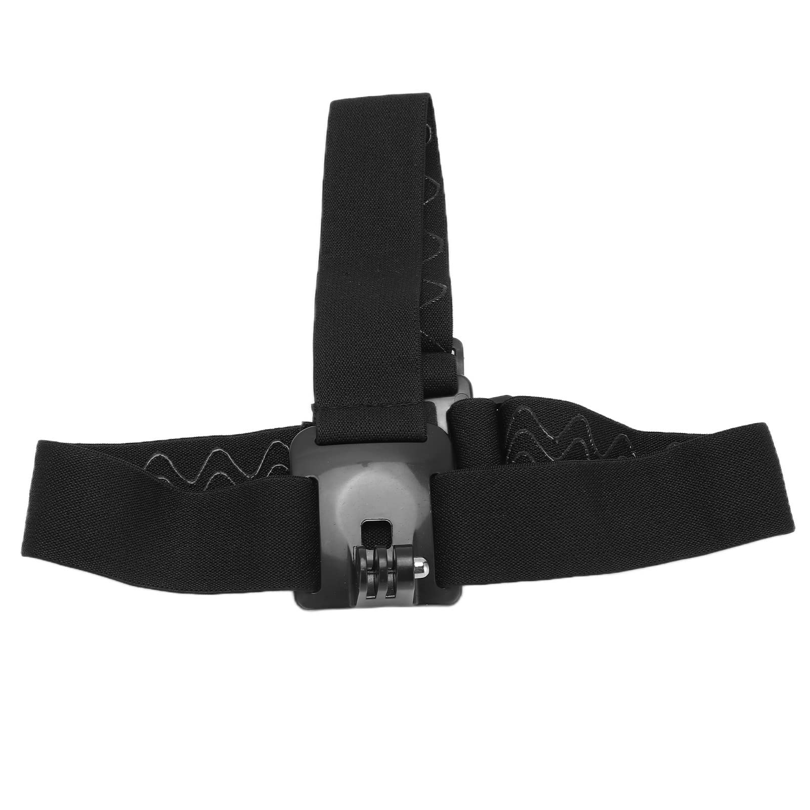 Supporto per Cinghia da Testa Regolabile per Action Camera e Telefono Cellulare, Supporto con Rotazione a 120°, Imbottitura in Gomma Morbida Antiscivolo, Design con Slitta Fredda