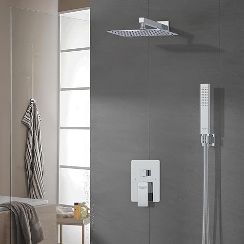 Miniatura 120 de IRIBER - Sistema de ducha de lluvia con cabezal de ducha fijo y de mano de alta presión cepillado níquel,Oro cepillado,Cromado,Oro rosa