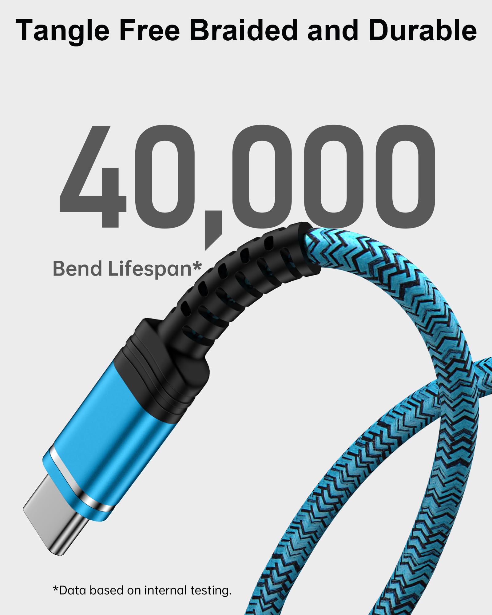 Cable de carga USB tipo C para Samsung S24 Ultra, cable USB A a USB C de 10 pies de largo, carga rápida para Samsung Galaxy A16/A15/A14/A55/A54/A35/A25/A32/S24Ultra/S23/S22/S21/Note 20/Z Fold 6/Z Flip