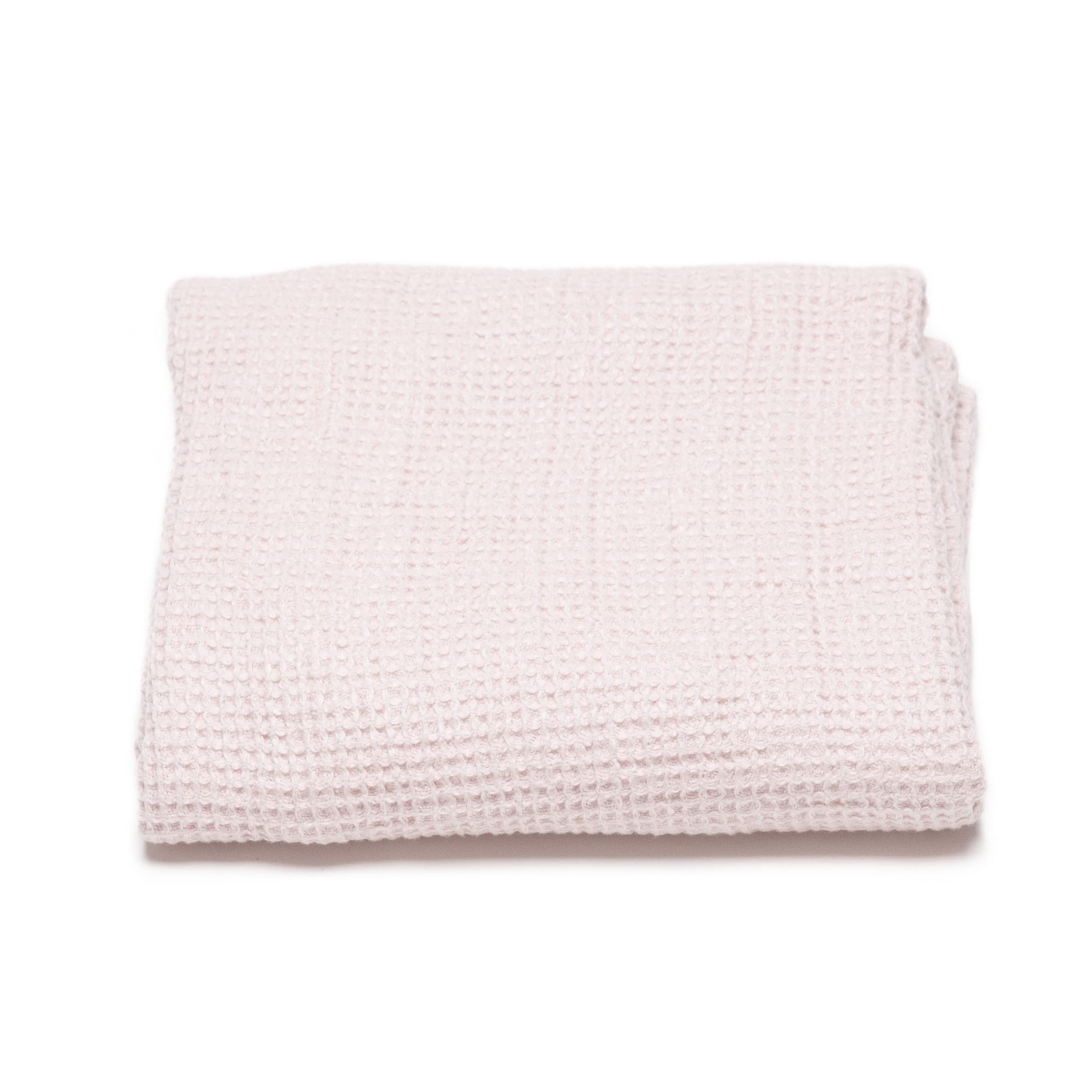 LinenMe Linen Waffle Big Bath Towel Rosa, 75 x 130 cm