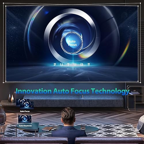 Miniatura 4 de MoreJoy Proyector inteligente CUBE2 Autofocus Auto 6D Keystone Andrioid TV 4K 1200 ANSI Película casera al aire libre NetfixPrime Bulit-in 50% Zoom