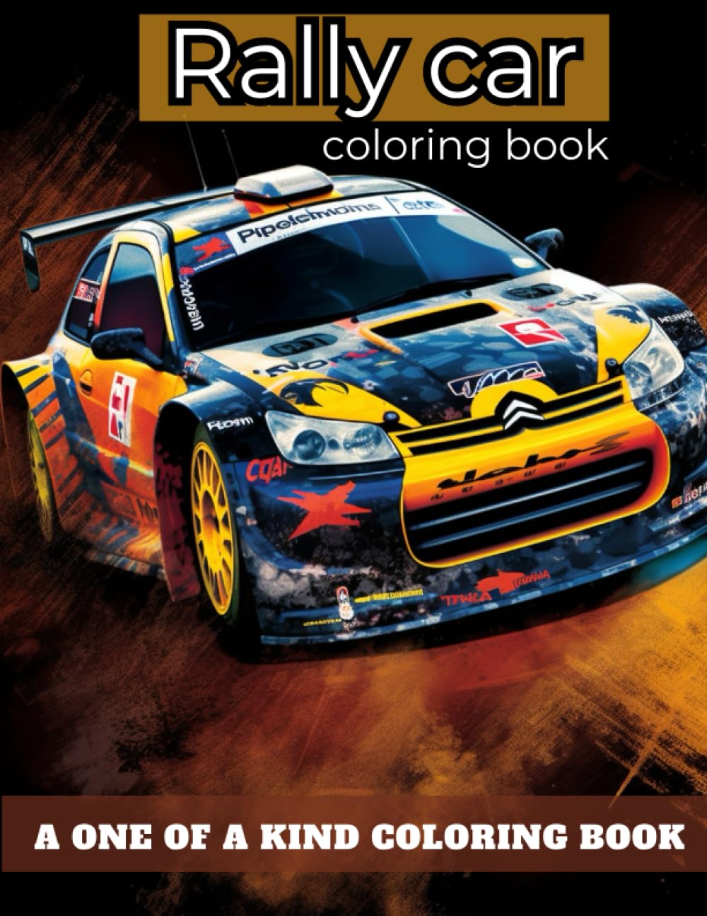 Rally Car Coloring Book for All Motorsport Fans (Children & Adults). 30 Unique Designs of Sports Cars and Racing Cars.