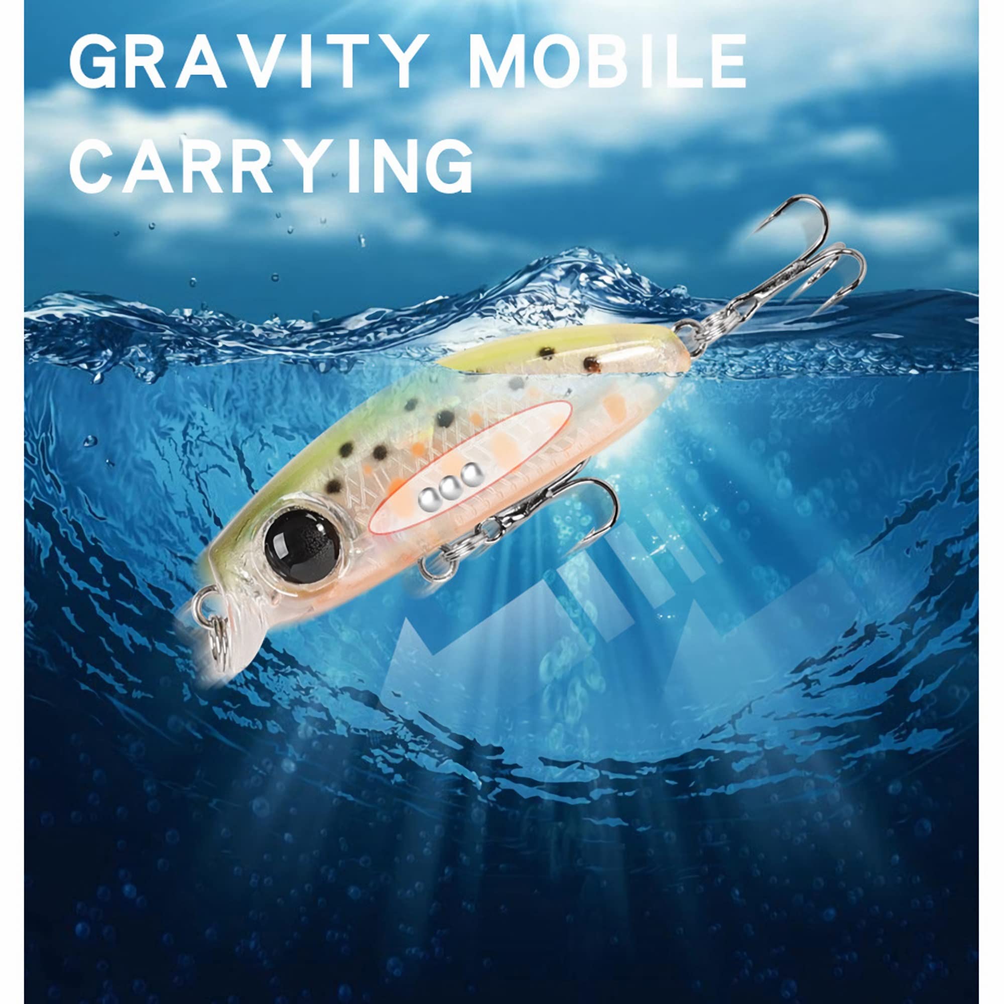 Przynęty wędkarskie, 10 szt. 3,5 cm 2,5 g Przynęta wędkarska Sztuczna twarda przynęta Micro Minnow Wobbler Powolnie tonący Trolling Przynęty na ryby Plastikowa sztuczna przynęta Prosty i praktyczny