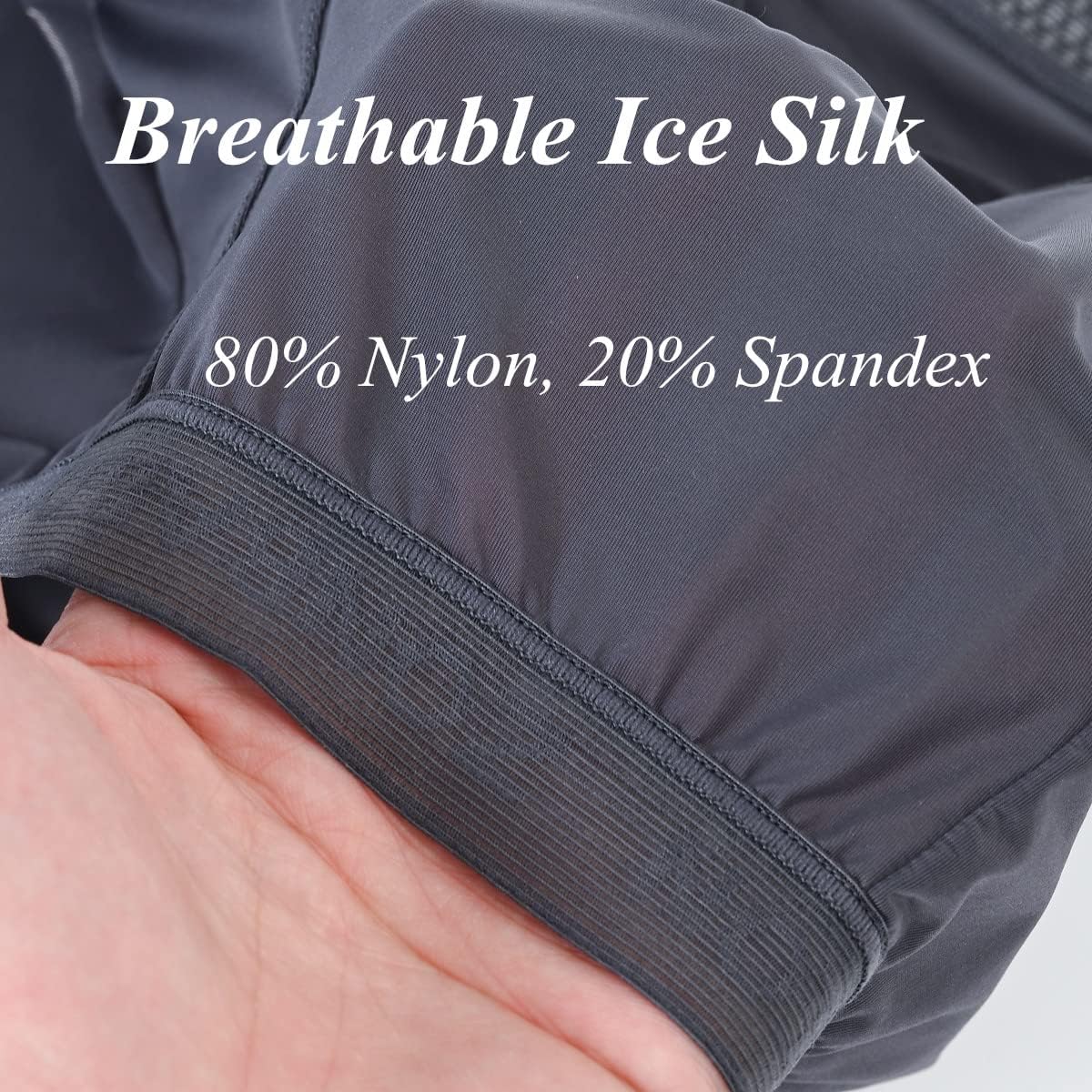 ZONBAILON Breathable Ice Silk Men's Boxer Briefs See-Through Underwear Trunk Transparent Stretch - Image 4