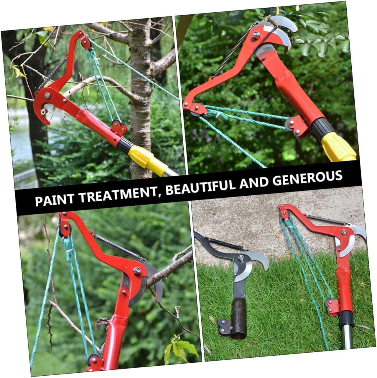 DOITOOL Extendable Tree Pruner and Garden Trimming Tool with Rope for High Branch Pruning and Fruit Harvesting, Labor-saving Scissor for Outdoor Gardening