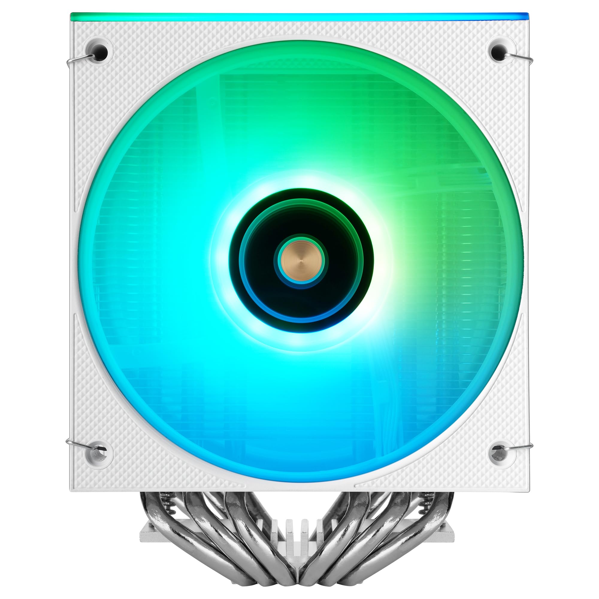Mars Gaming MCPU-X26, Chłodzenie CPU Dual Tower 350W TDP, 2x Wentylatory 120mm ARGB Infinity Mirror, 6 Heatpipes HCT, Miedziane Jądro, Łożyska FDB, Tryb Cichy, Intel LGA i AMD, Biały