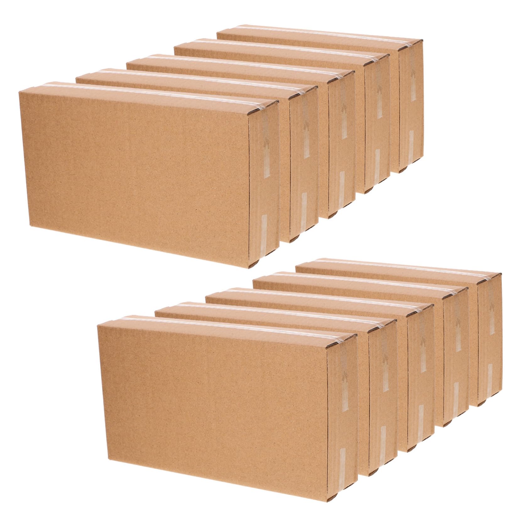 DOITOOL 4 Sätze Teiliges Set Flacher Versandkartons Aus Wellpappe Wiederverwendbar Robust Für Transport Und Aufbewahrung Von Kleinen Gegenständen 10 Stück * 4