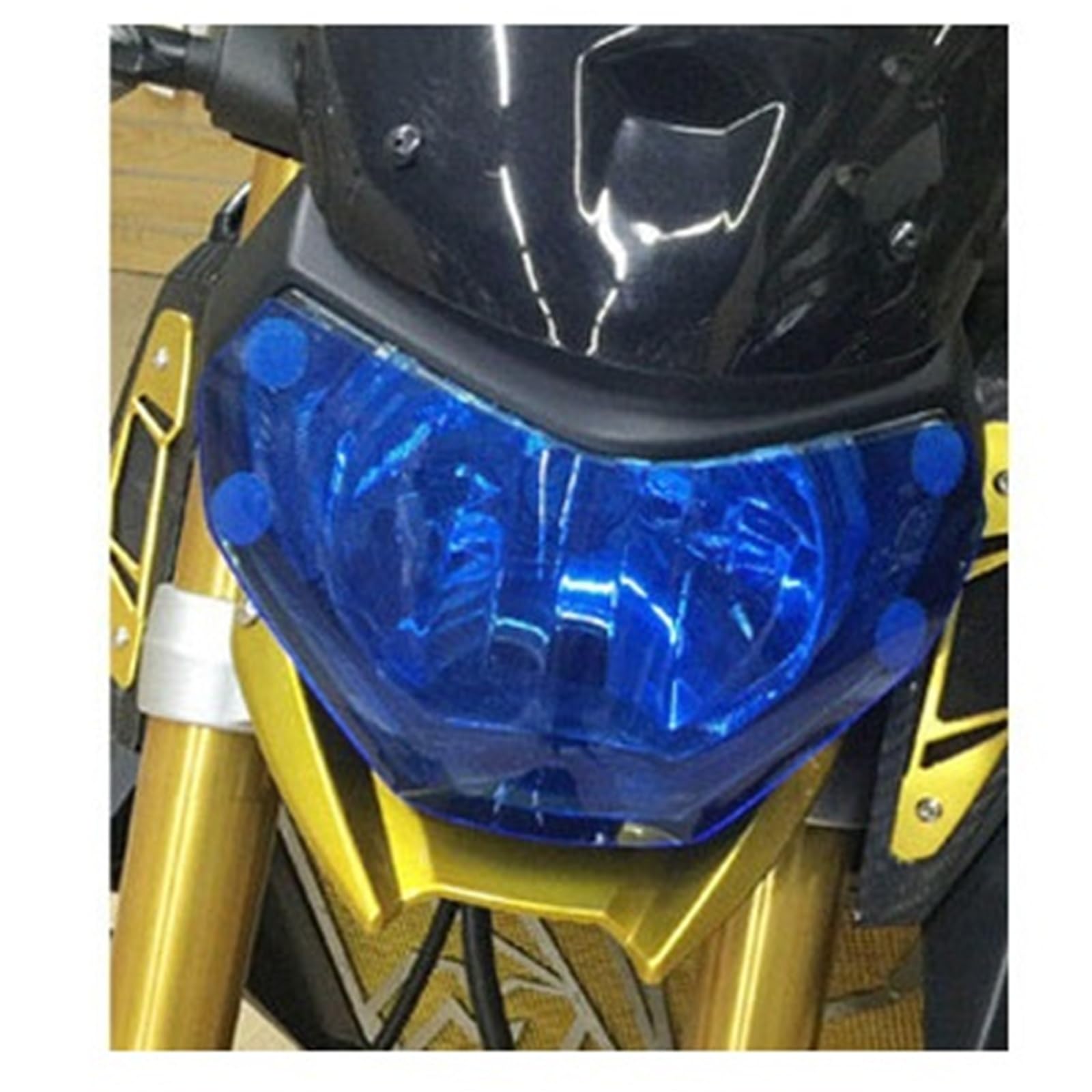 osłona reflektora motocykl Do Motocykla Do YAMAHA MT-09 MT-07 2013-2016 Osłona Reflektora Folia Ochronna Na Reflektor Osłona Lampy metalowy retro grill(Blue MT07)